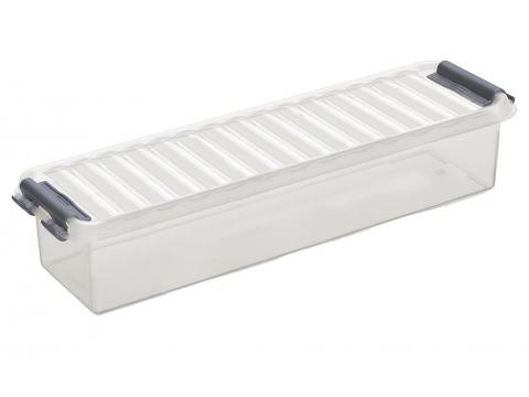 Q-LINE BOX 0,9L TRANSPARANT/METAAL