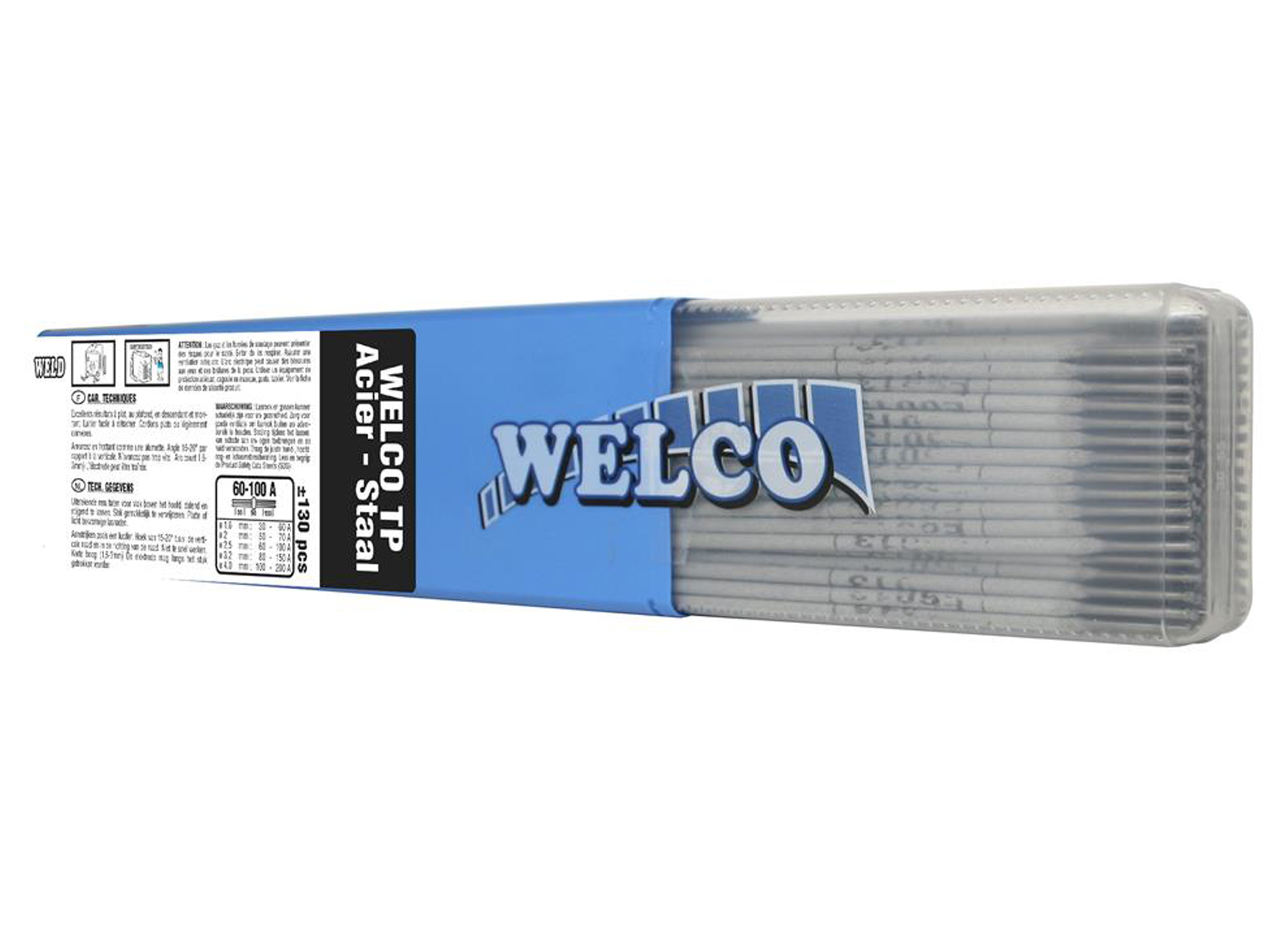 WELCO ELECTRODES DE SODURE POUR ACIER 1/2 ETUI