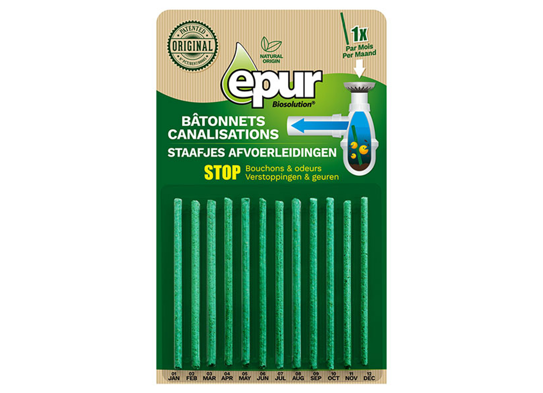 EPUR BIO STAAFJES 12X2G