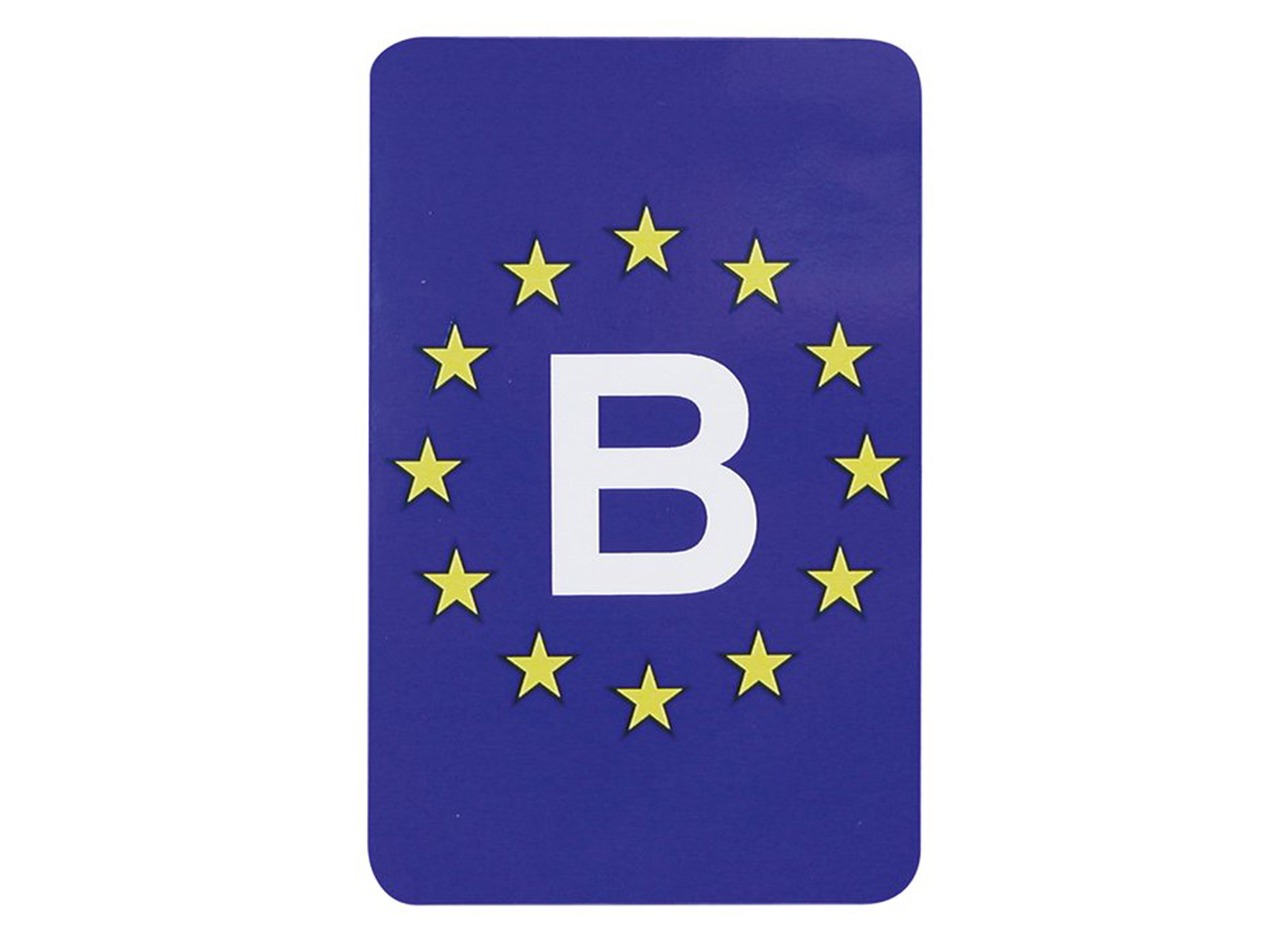 AUTOCOLLANT RECTANGULAIRE EUROPE/BELGIQUE
