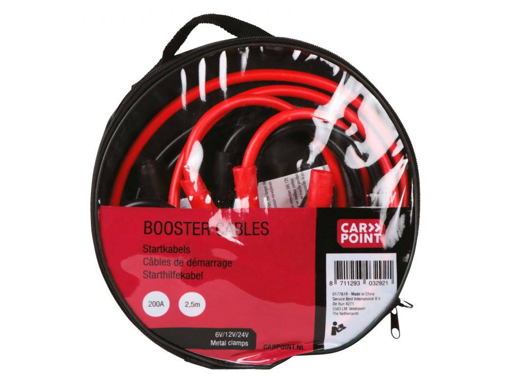 STARTKABEL 200AMP 2,5M 16MM2 6/12/24V