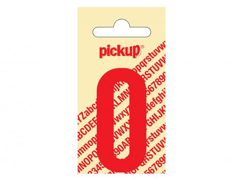 PLAKCIJFER NOBEL 60 MM ROOD 0