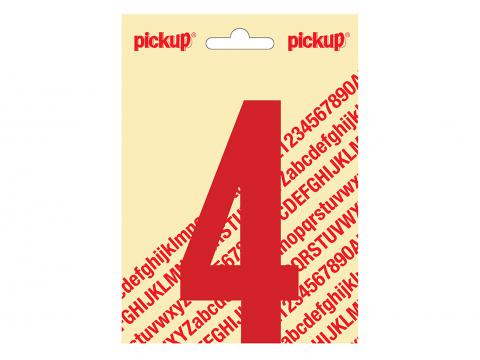 CHIFFRE ADHESIF NOBEL 120MM ROUGE 4