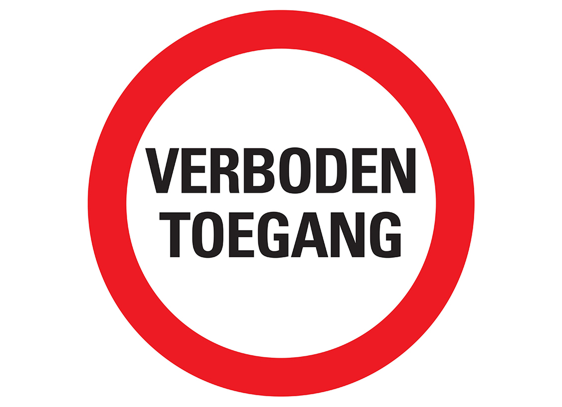 PANNEAU  Ø30CM VERBODEN TOEGANG (NL)