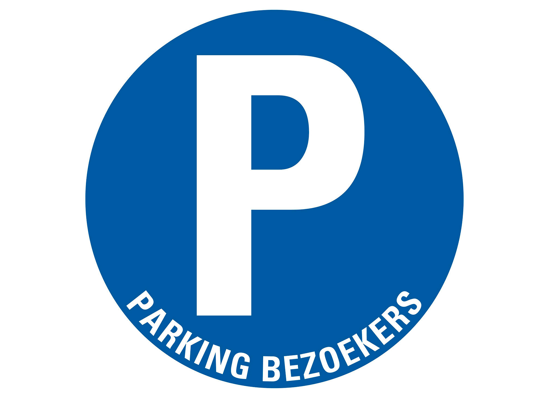 BORD Ø30CM PARKING BEZOEKERS