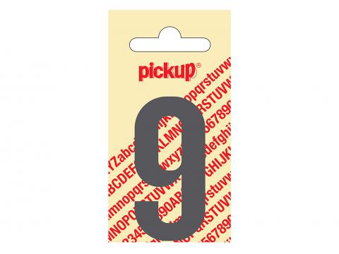PLAKCIJFER NOBEL 60 MM GRIJS 9