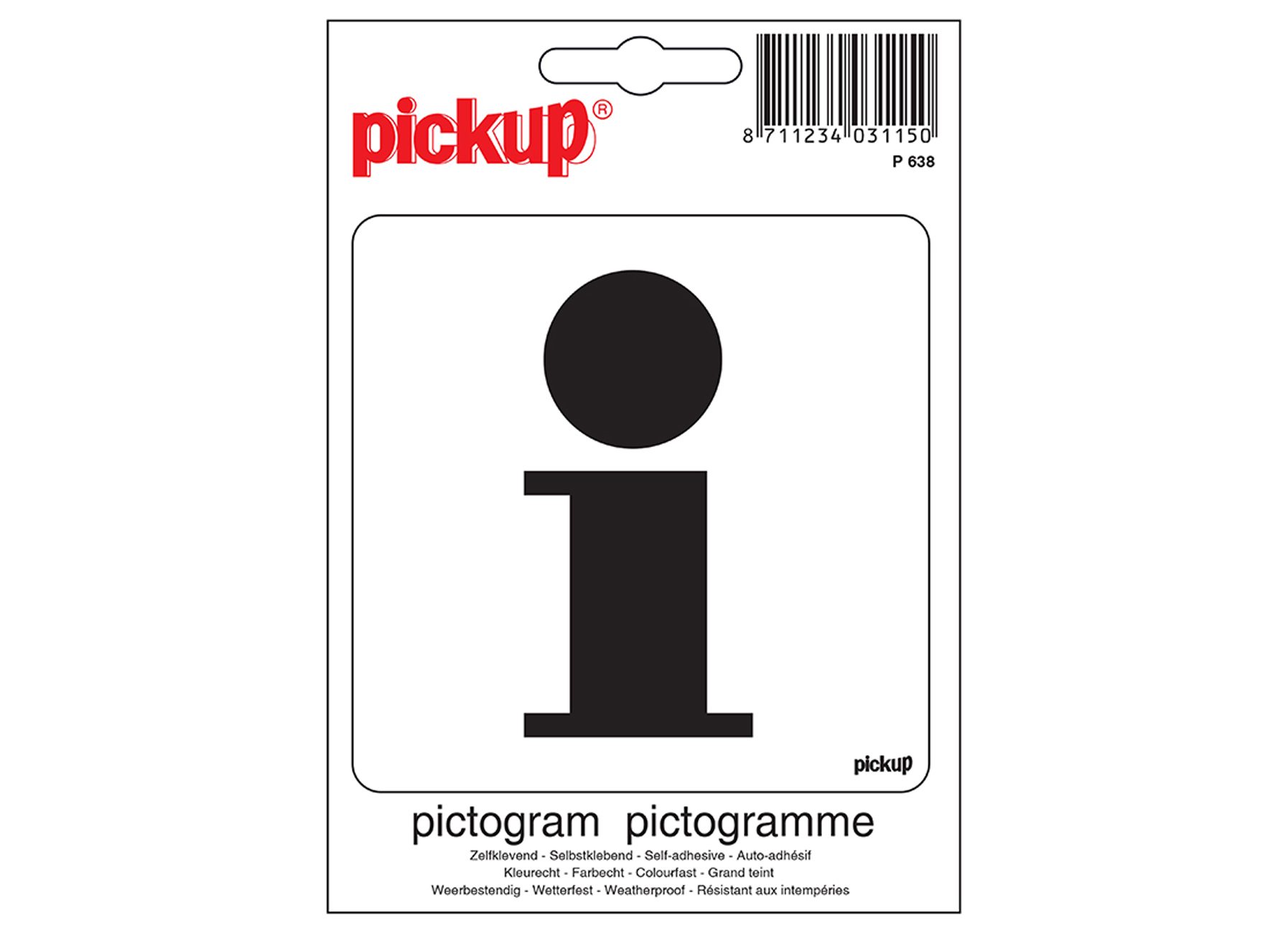 PICTOGRAM 10X10CM INFORMATIE