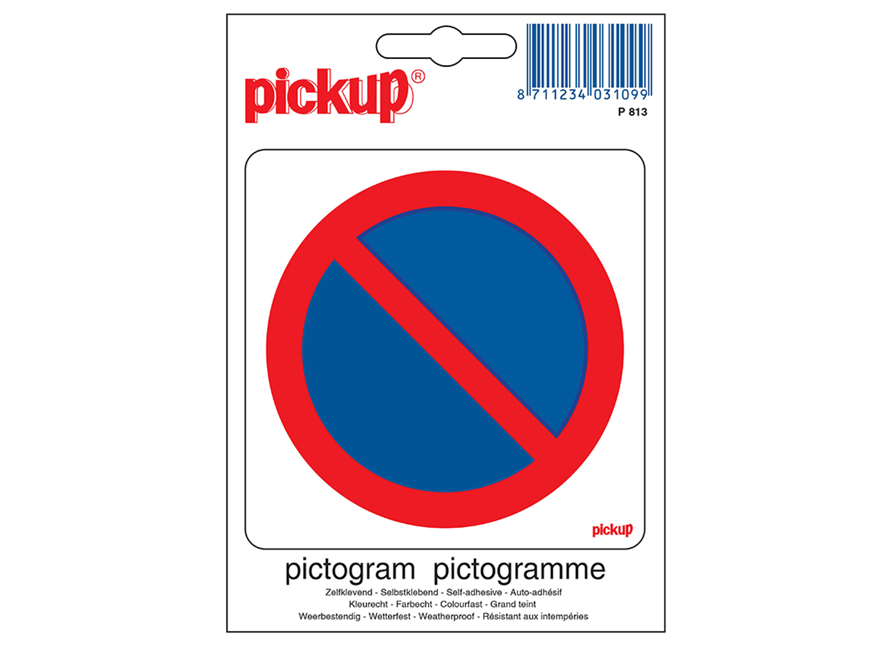 PICTOGRAM 10X10CM VERBODEN TE PARKEREN