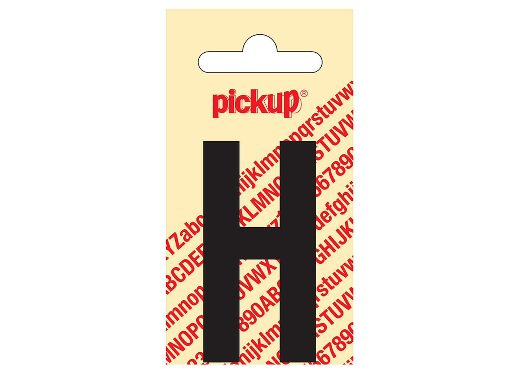 PLAKLETTER NOBEL 60 MM ZWART H