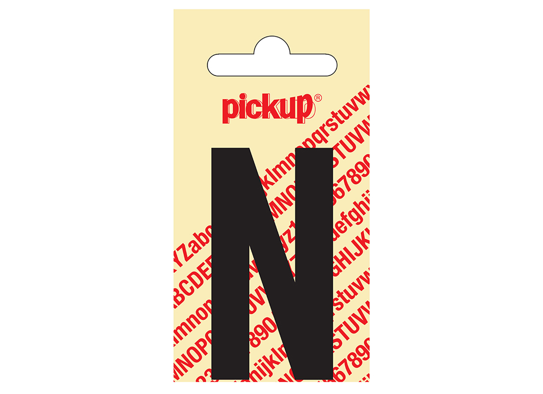 PLAKLETTER NOBEL 60 MM ZWART N