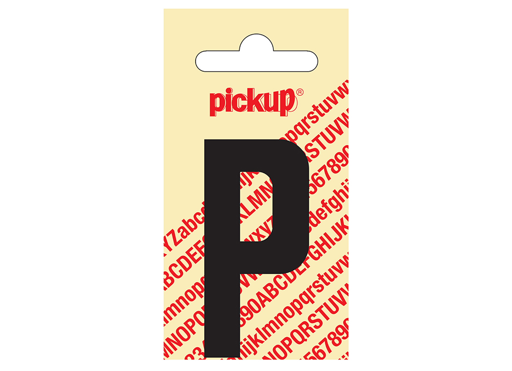 PLAKLETTER NOBEL 60 MM ZWART P