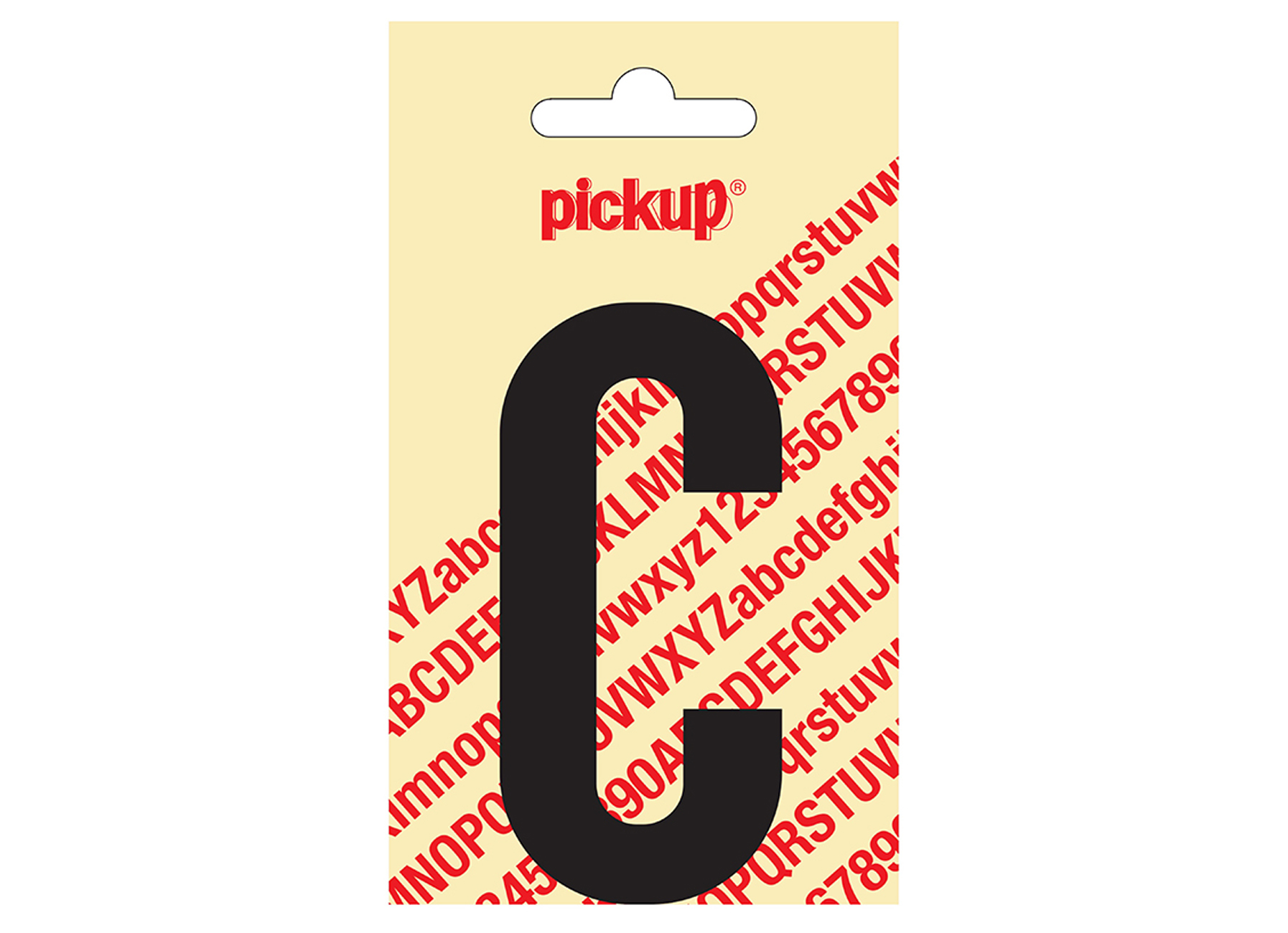 LETTRE ADHESIVE NOBEL 90 MM NOIR C