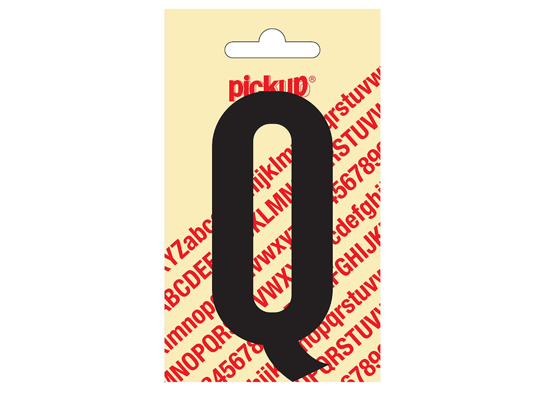 PLAKLETTER NOBEL 90 MM ZWART Q