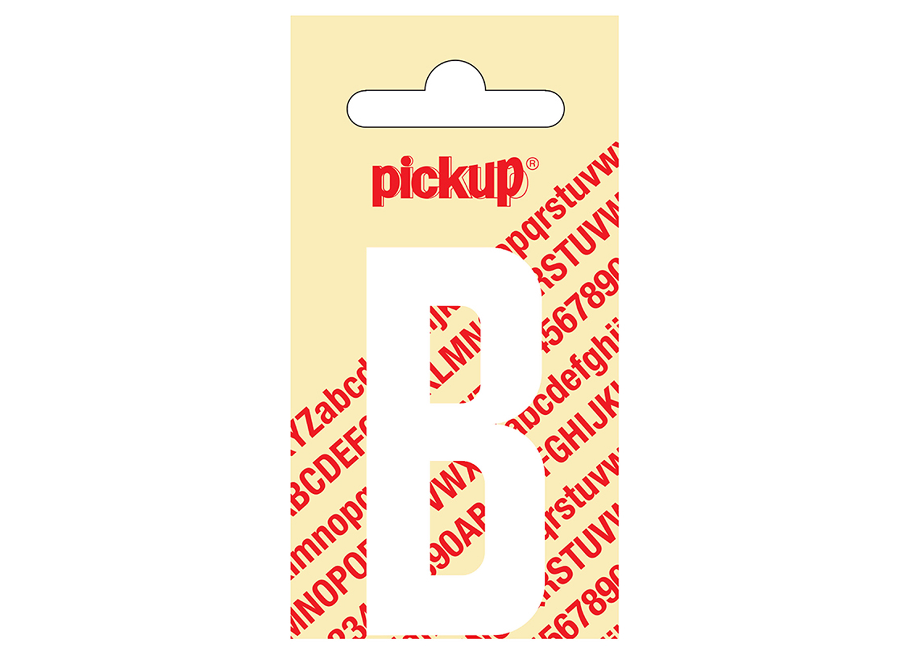 PLAKLETTER NOBEL 60 MM WIT B