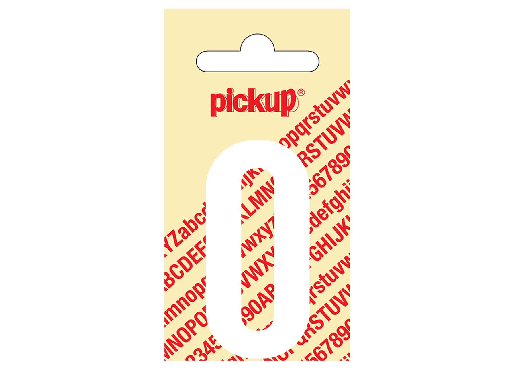 LETTRE ADHESIVE  NOBEL 60 MM BLANC O