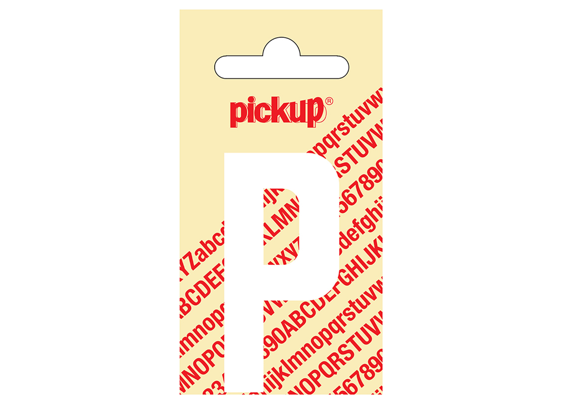 PLAKLETTER NOBEL 60 MM WIT P