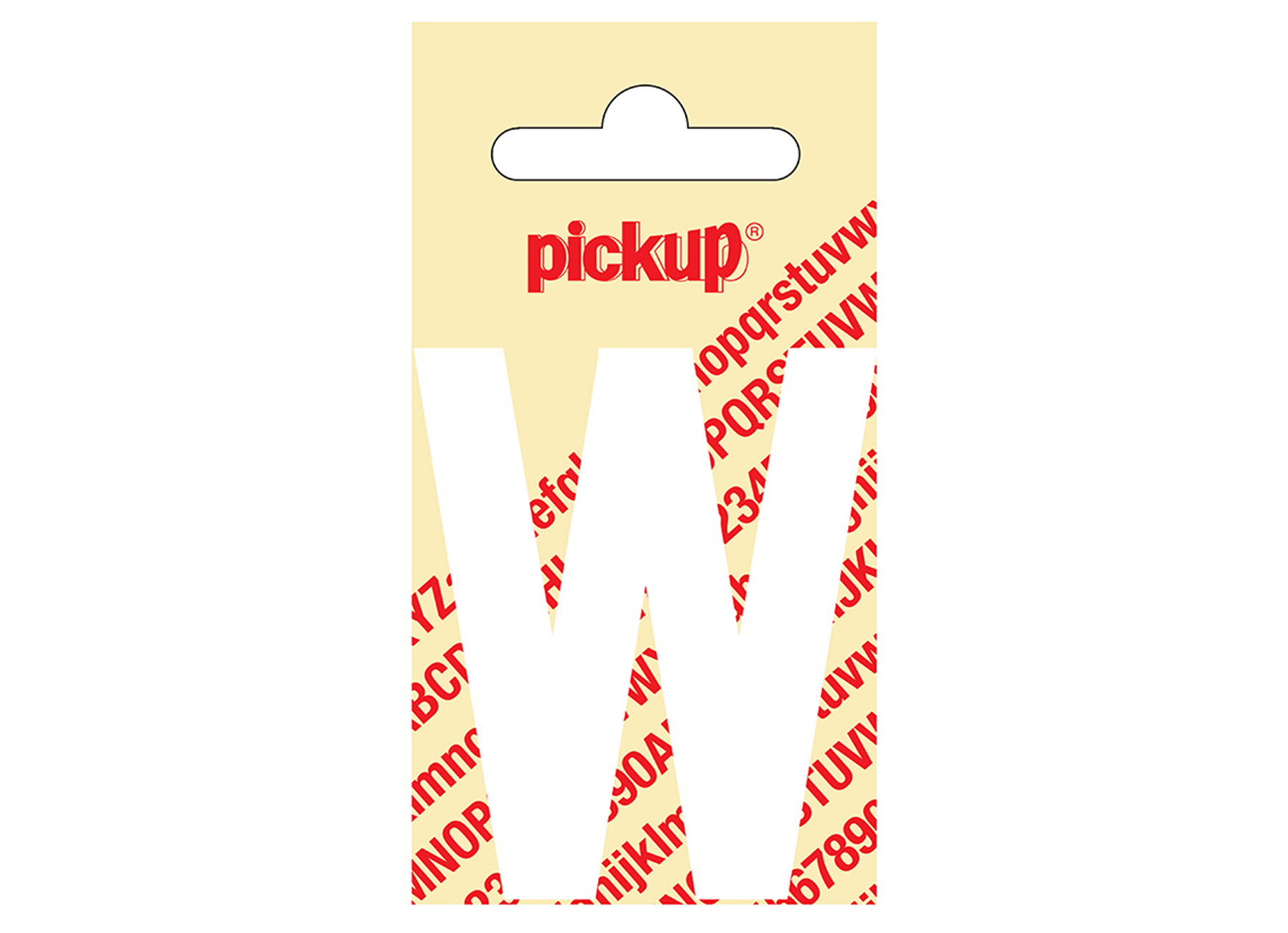 PLAKLETTER NOBEL 60 MM WIT W