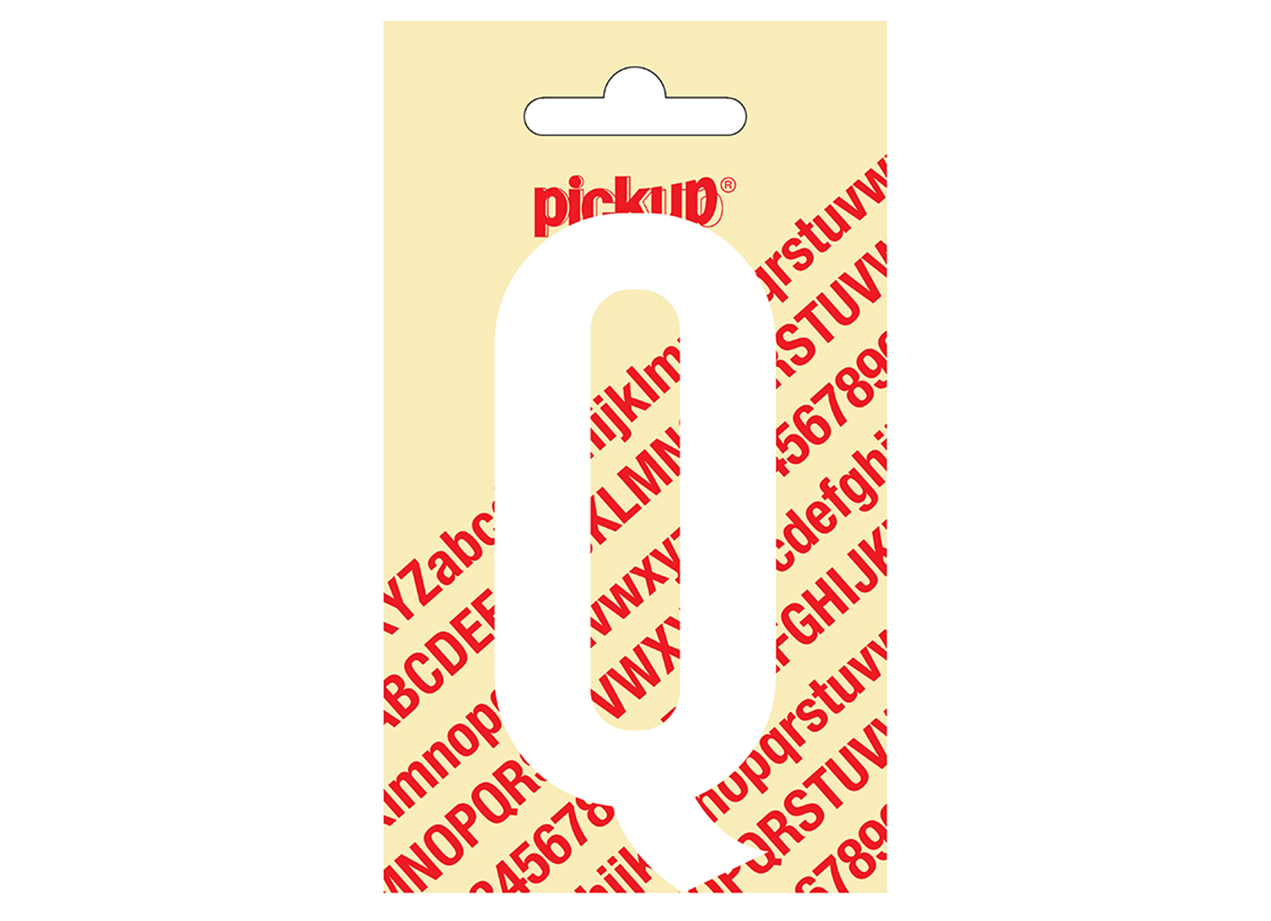 PLAKLETTER NOBEL 90 MM WIT Q