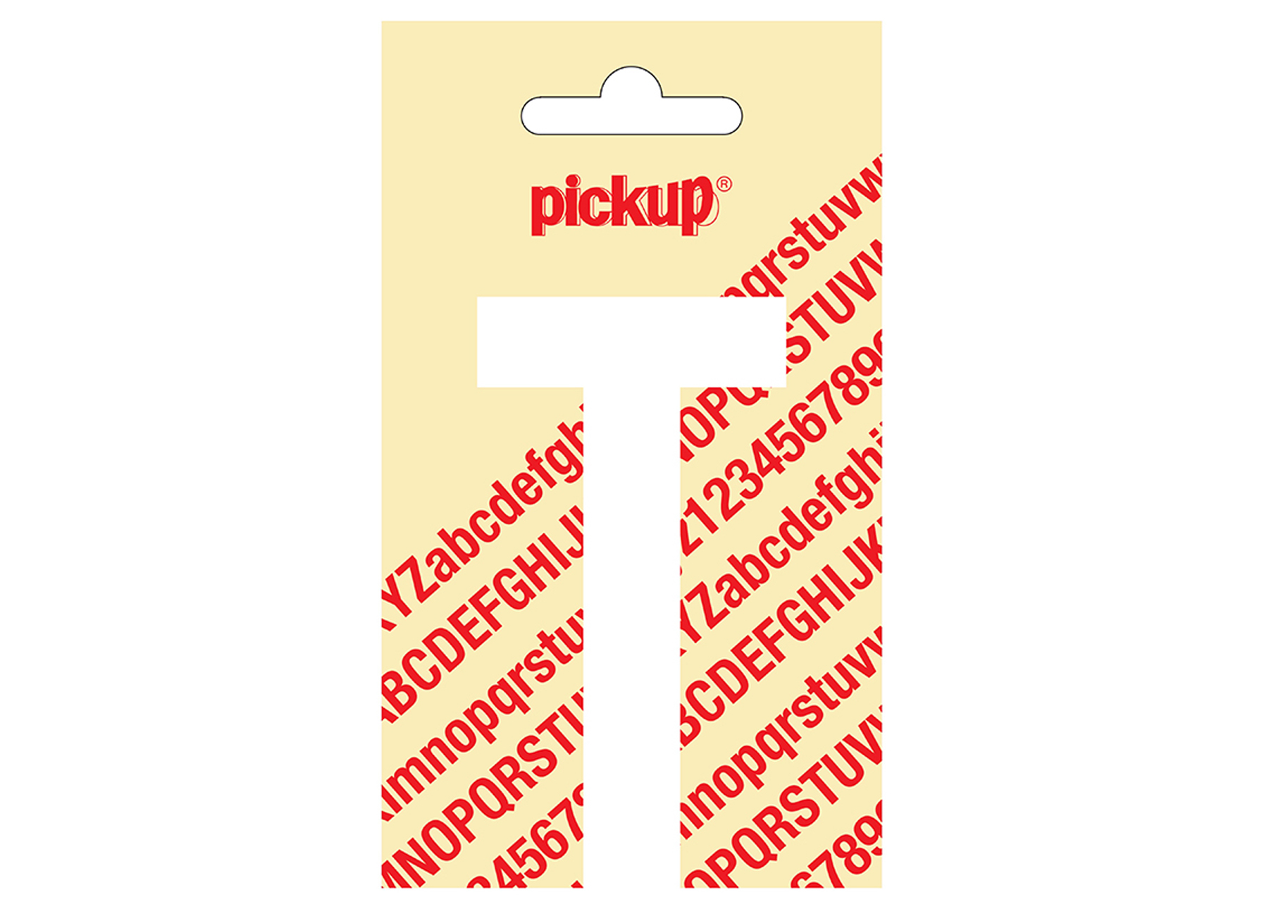 PLAKLETTER NOBEL 90 MM WIT T