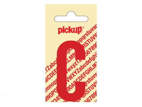 PLAKLETTER NOBEL 60 MM ROOD C