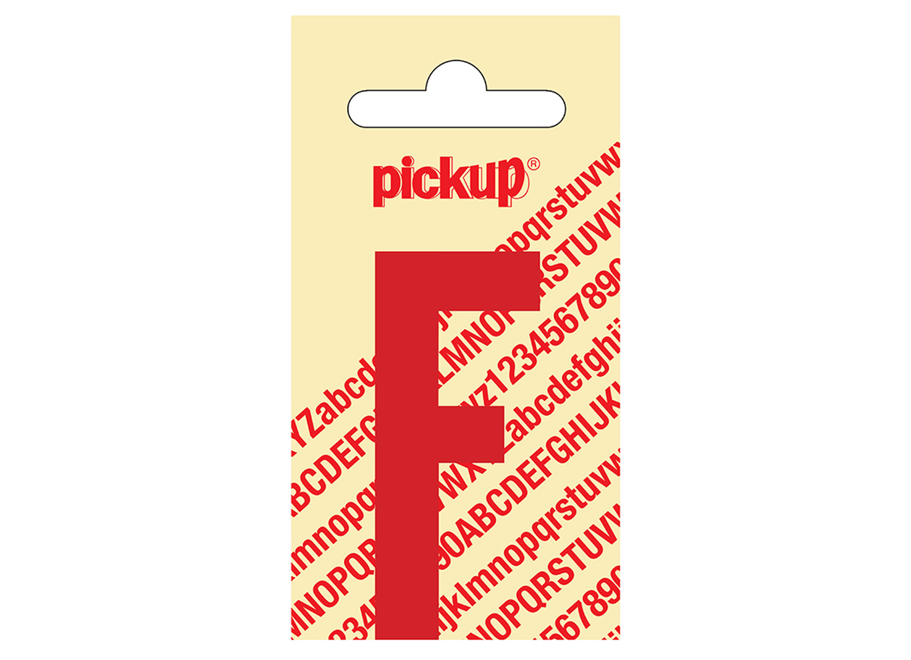 PLAKLETTER NOBEL 60 MM ROOD F