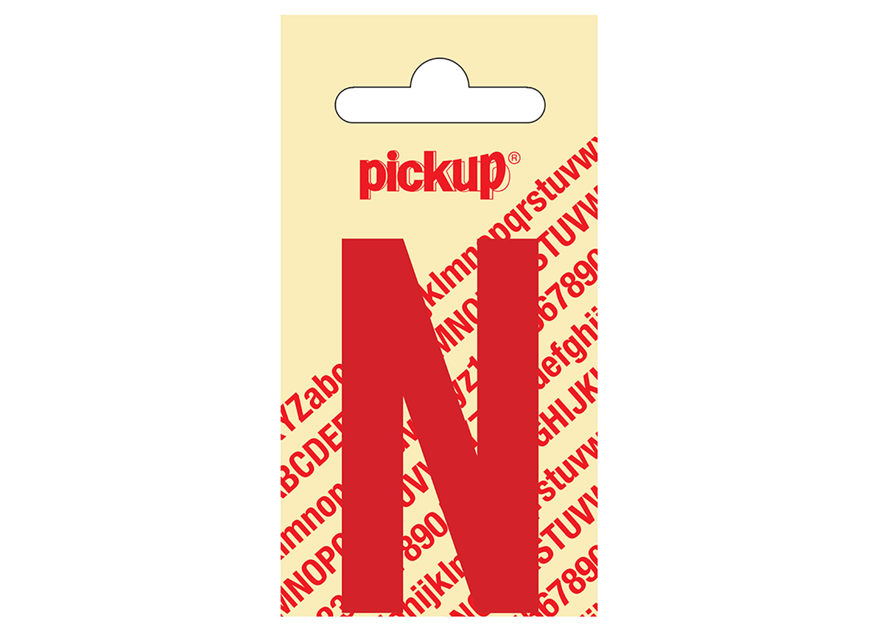 PLAKLETTER NOBEL 60 MM ROOD N