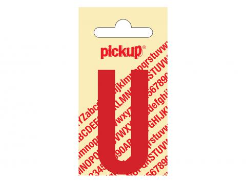 LETTRE ADHESIVE NOBEL 60 MM ROUGE U