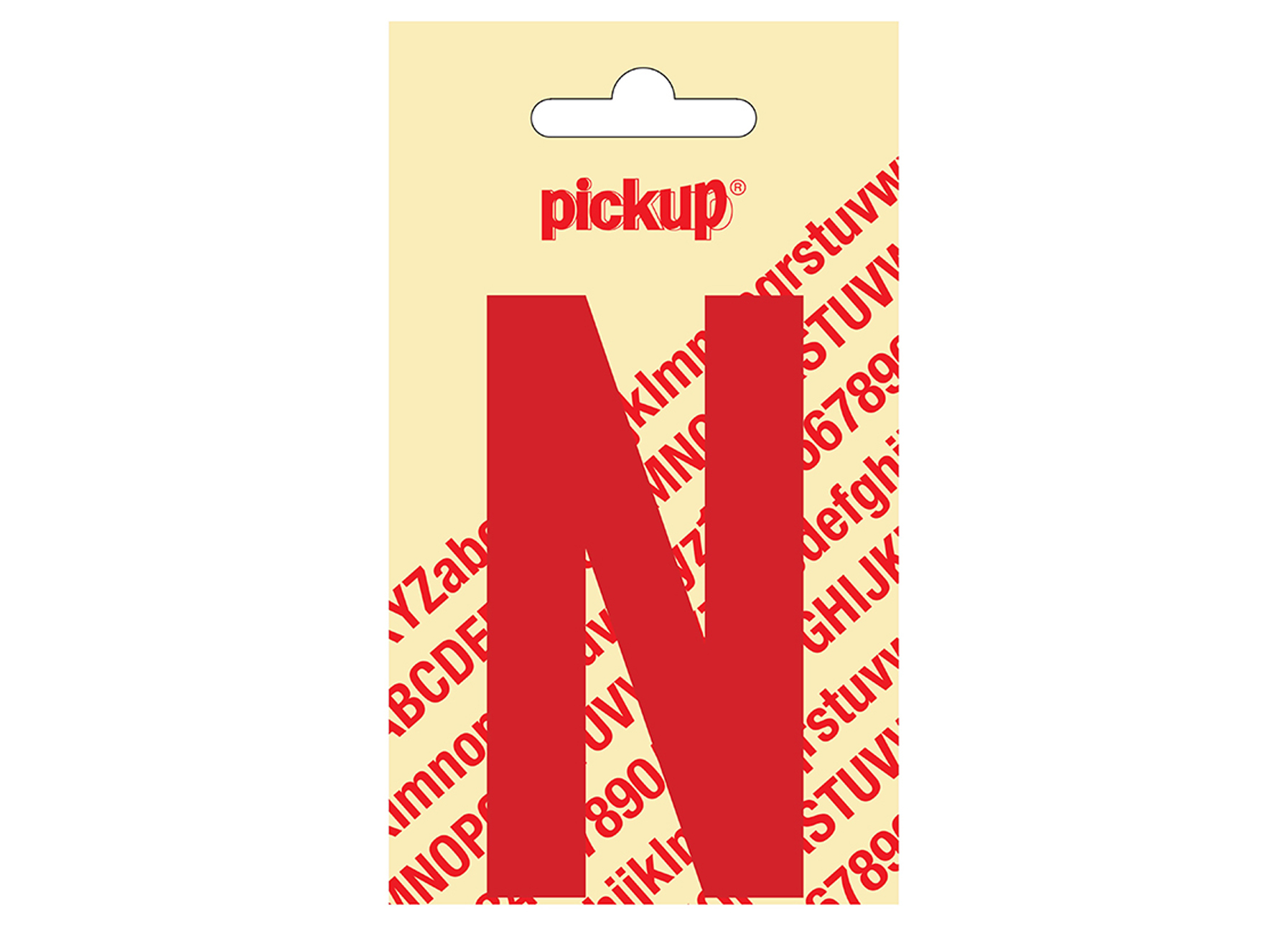 PLAKLETTER NOBEL 90 MM ROOD N