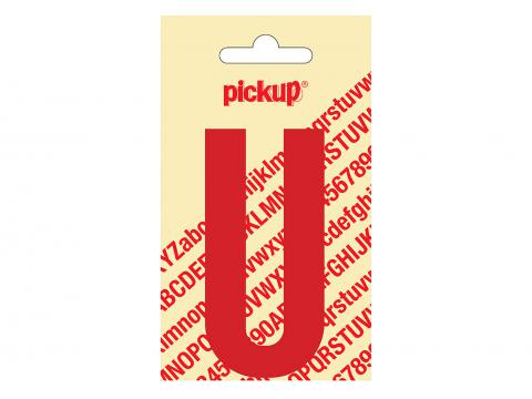 LETTRE ADHESIVE NOBEL 90 MM ROUGE U