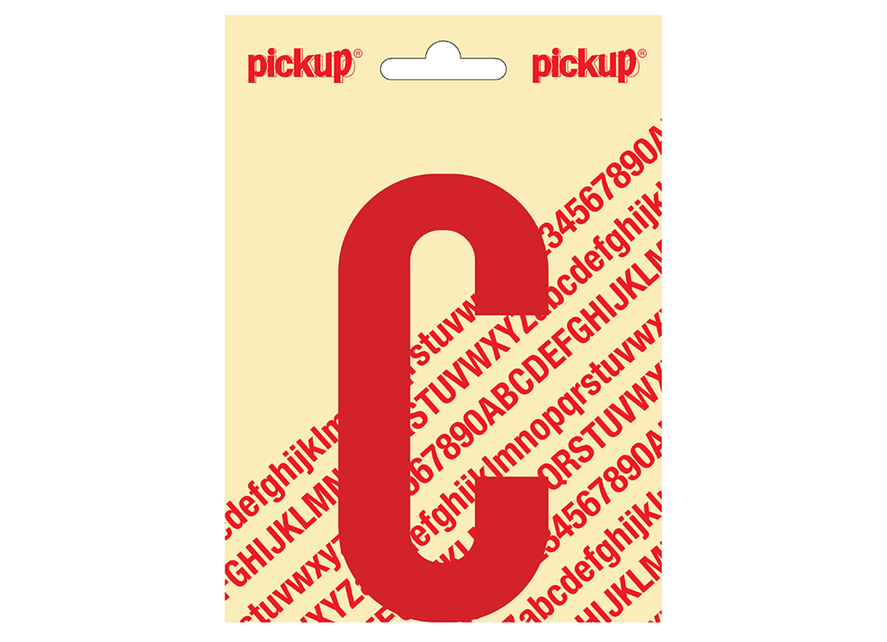 LETTRE ADHESIVE NOBEL 120MM ROUGE C
