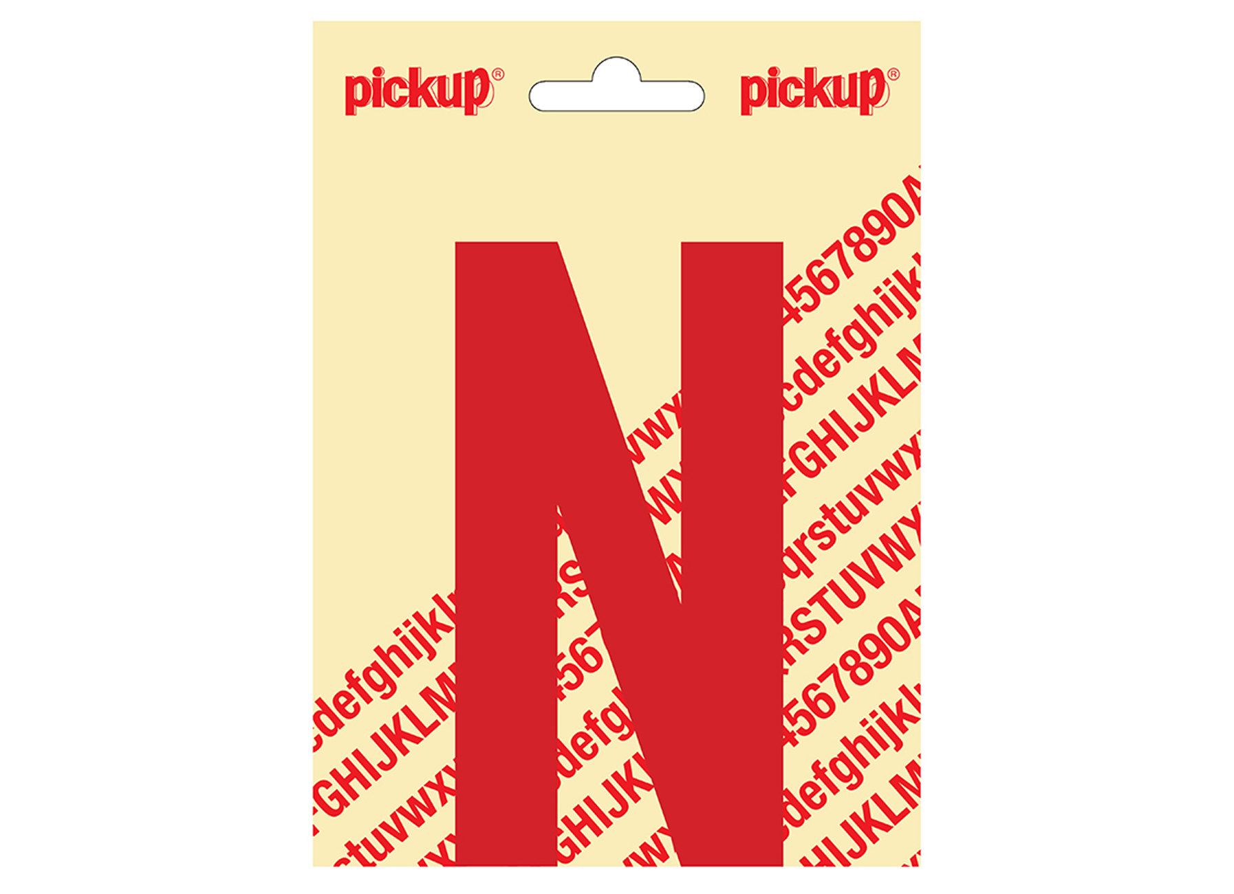 LETTRE ADHESIVE NOBEL 120MM ROUGE N