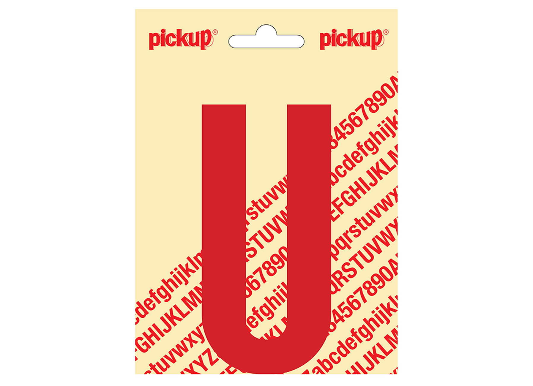 PLAKLETTER NOBEL 120MM ROOD U