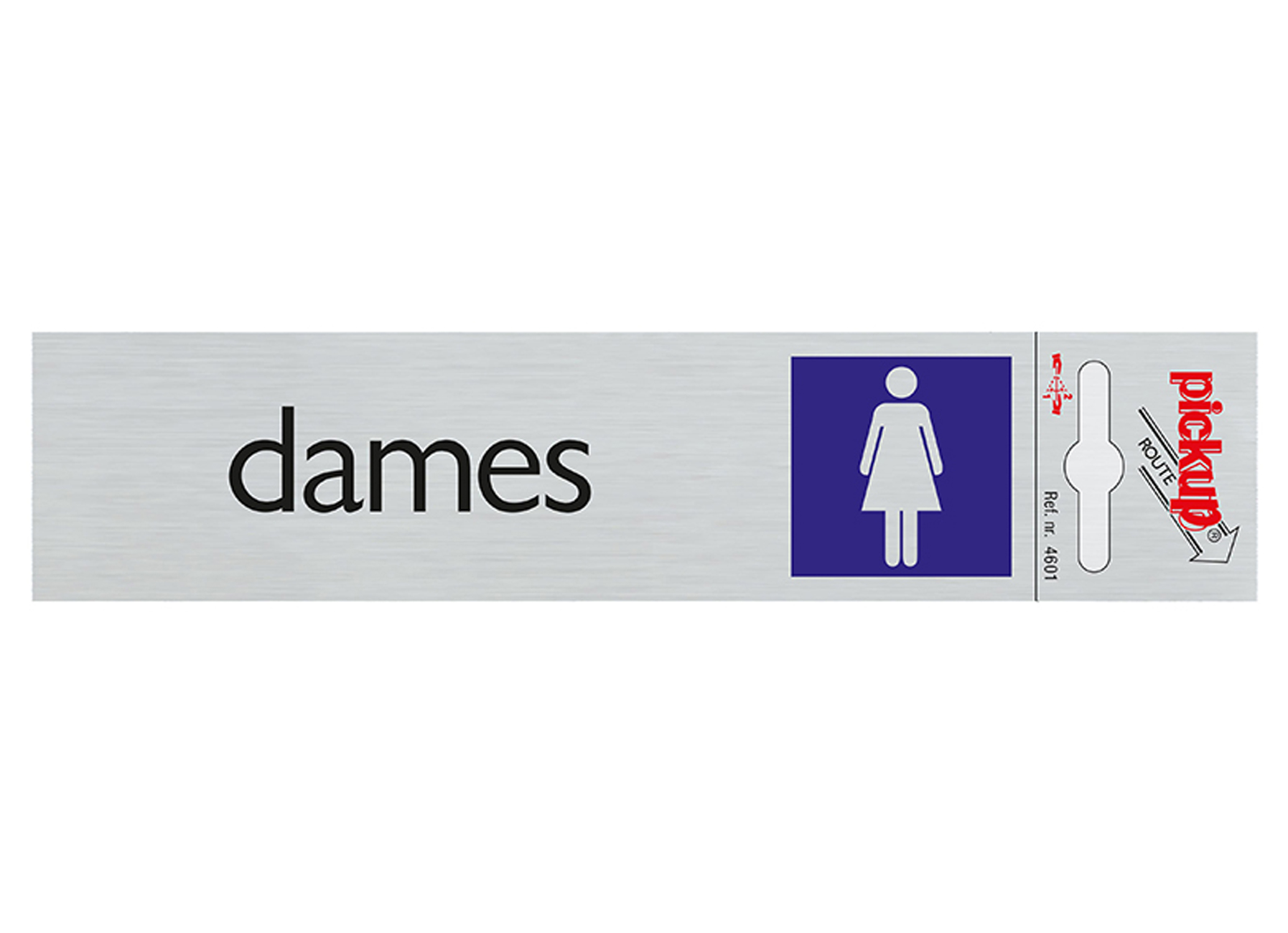 PANNEAU LOOK ALU 165X44 MM DAMES (NL)