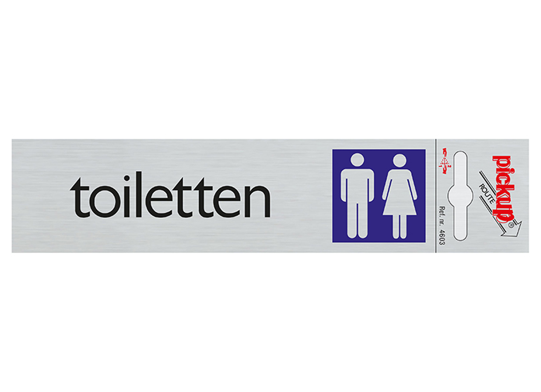 ROUTE ALULOOK 165X44 MM TOILETTEN