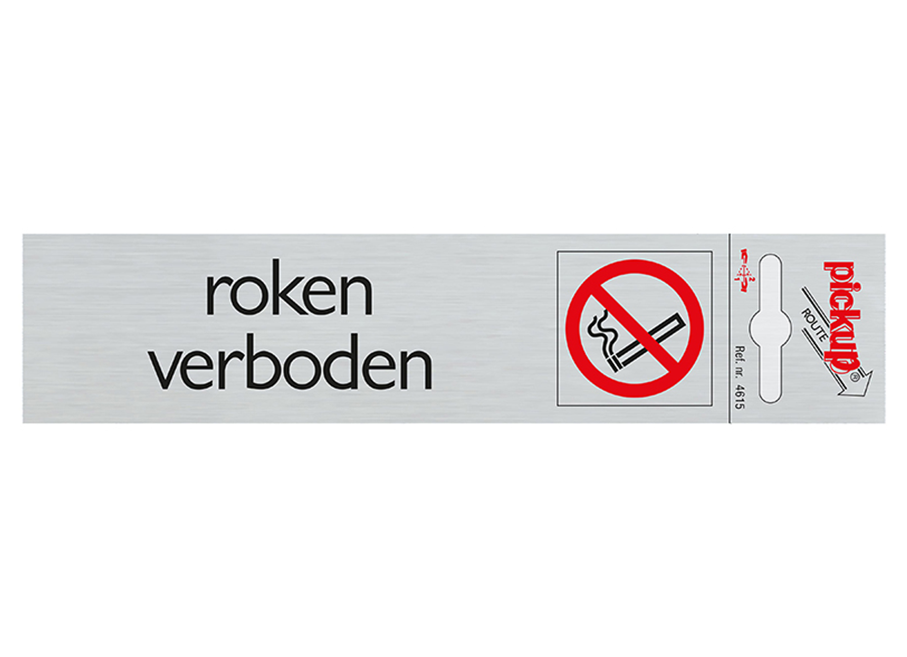 ROUTE ALULOOK 165X44 MM ROKEN VERBODEN