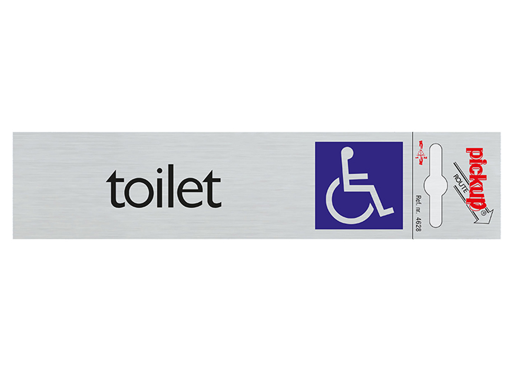 ROUTE ALULOOK 165X44 MM TOILET TOEGANKELIJK VOOR ROLSTOEL