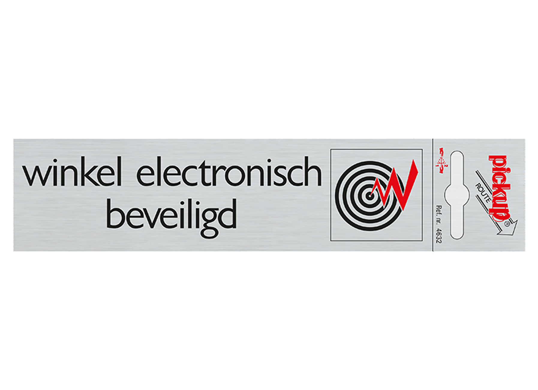 PANNEAU LOOK ALU 165X44 MM WINKEL ELECTRONISCH BEVEILIGD (NL)