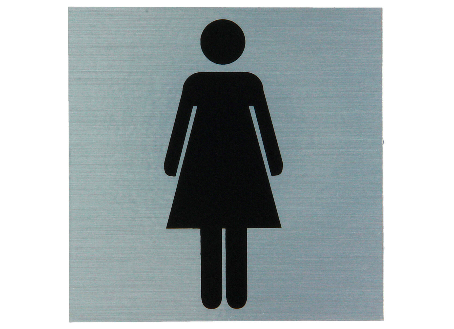 PICTOGRAM ALU 80X80MM DAMES