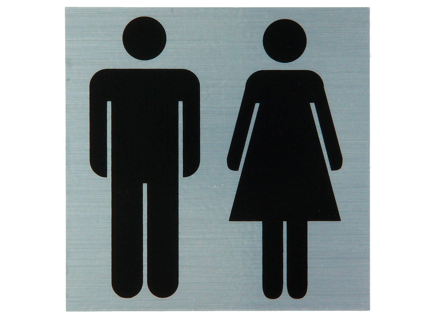 PICTOGRAM ALU 80X80MM TOILETTEN