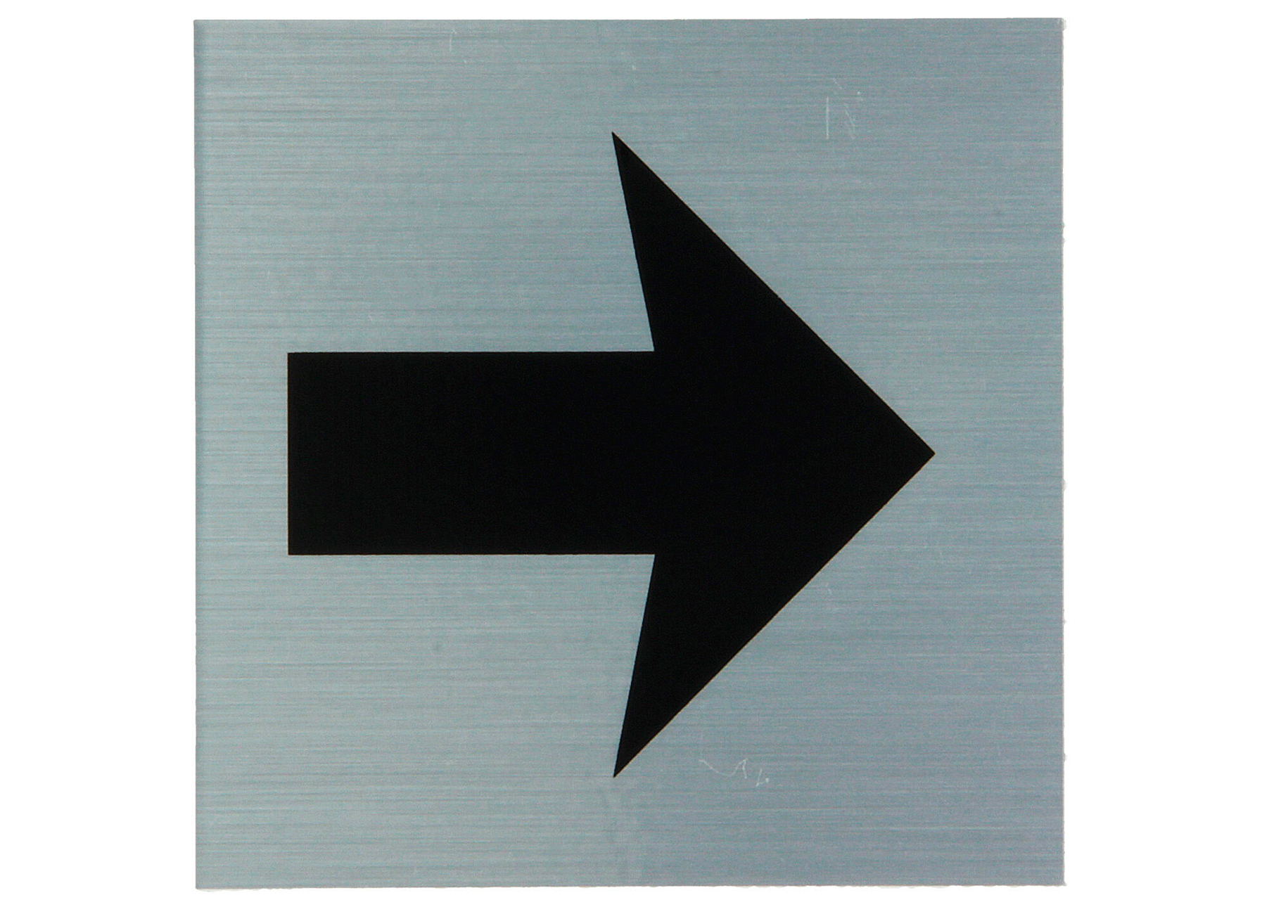 PICTOGRAMME ALU 80X80MM FLECHE