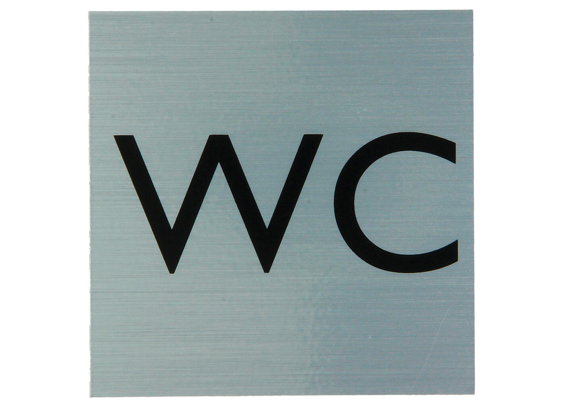 PICTOGRAMME ALU 80X80MM WC