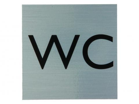 PICTOGRAMME ALU 80X80MM WC