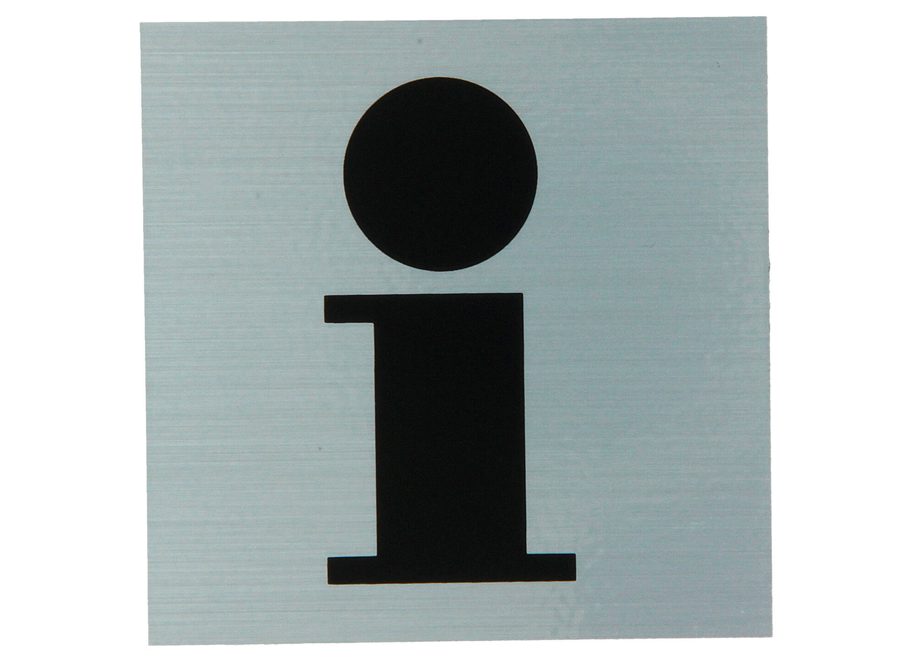PICTOGRAMME ALU 80X80MM INFORMATION