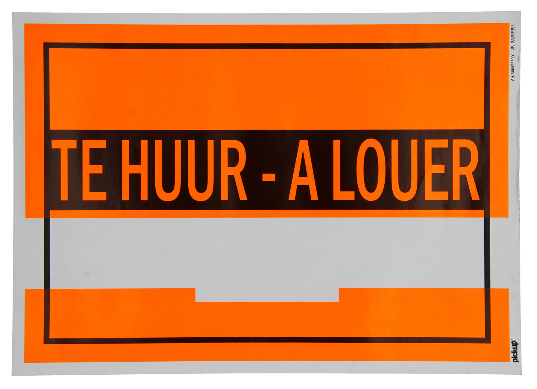 AFFICHE A LOUER - TE HUUR 25X35CM