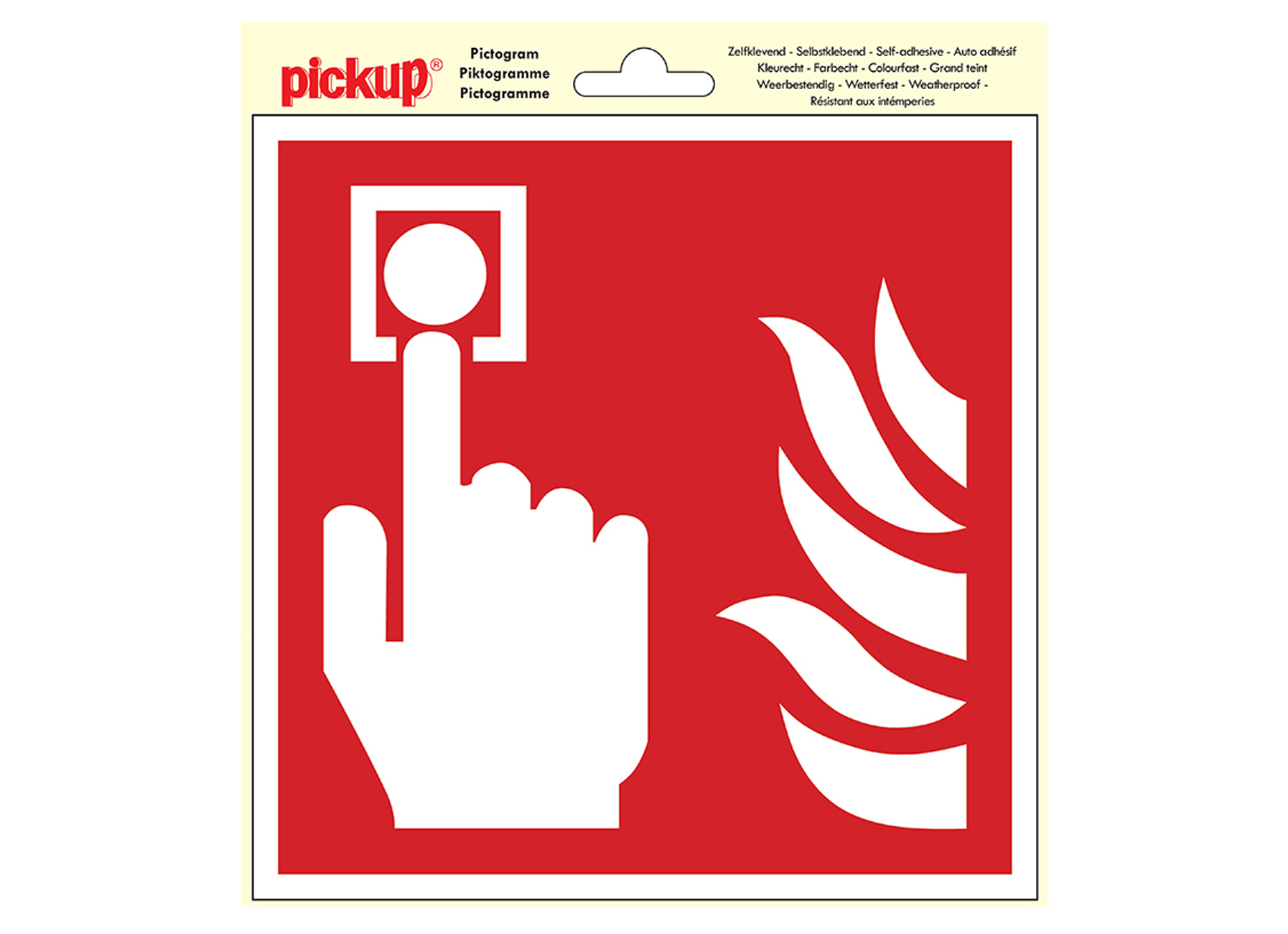 PICTOGRAMME 20X20CM POINT D''ALARME