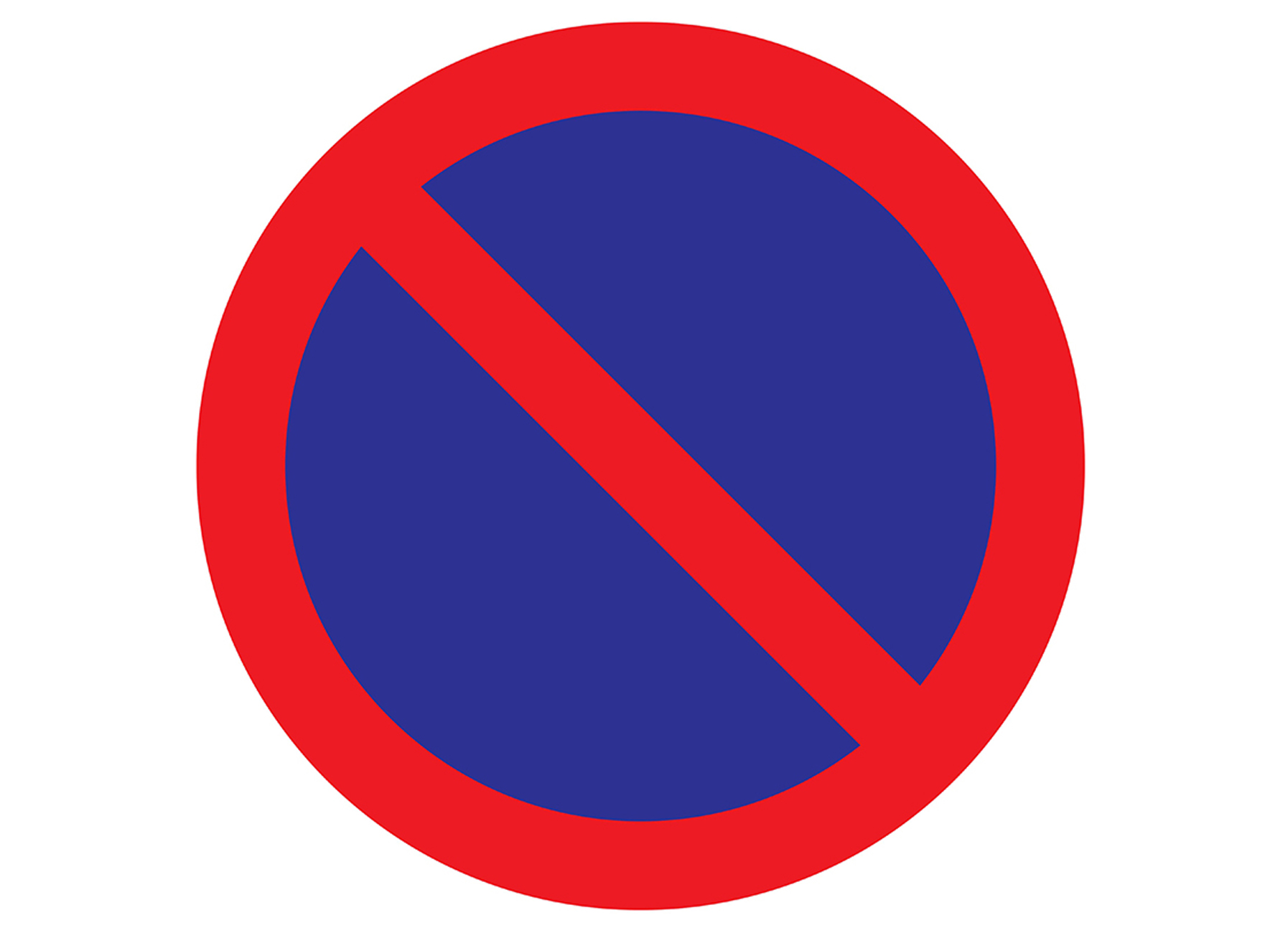 PICTOGRAM Ø20CM PARKEERVERBOD