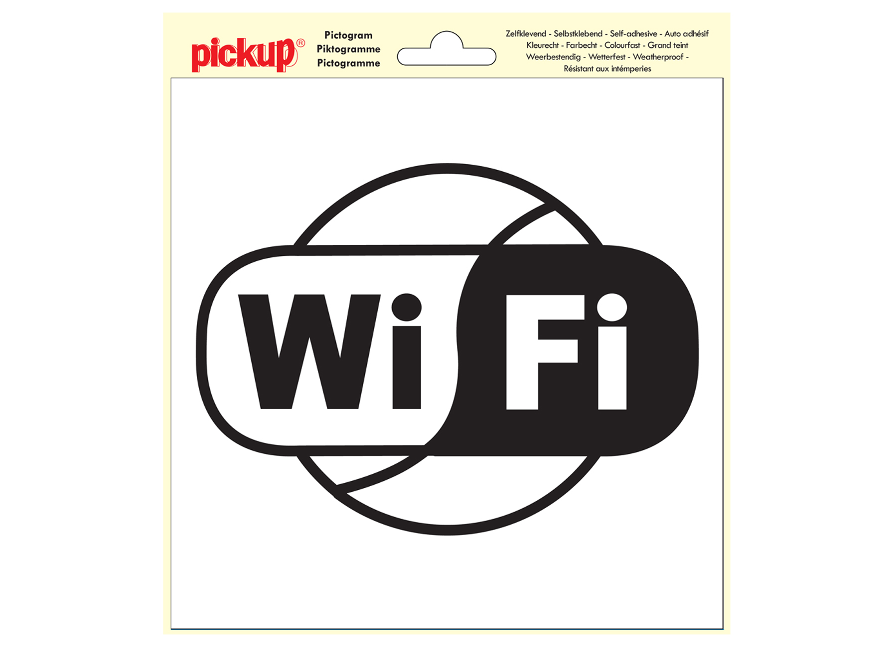 PICTOGRAM 20X20CM WIFI BESCHIKBAAR