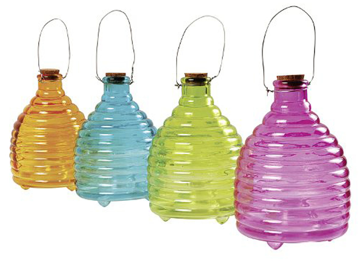 WESPENPOT BIJENKORF IN GLAS