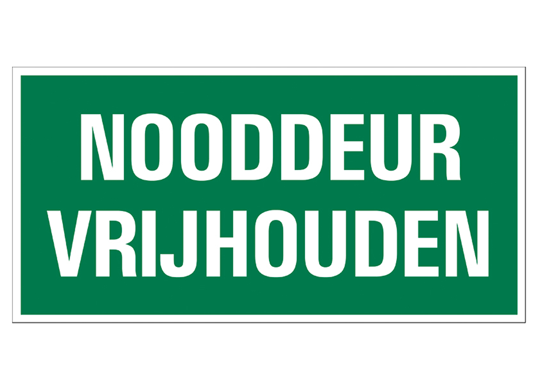 BORD 15X30CM  NOODDEUR VRIJLATEN