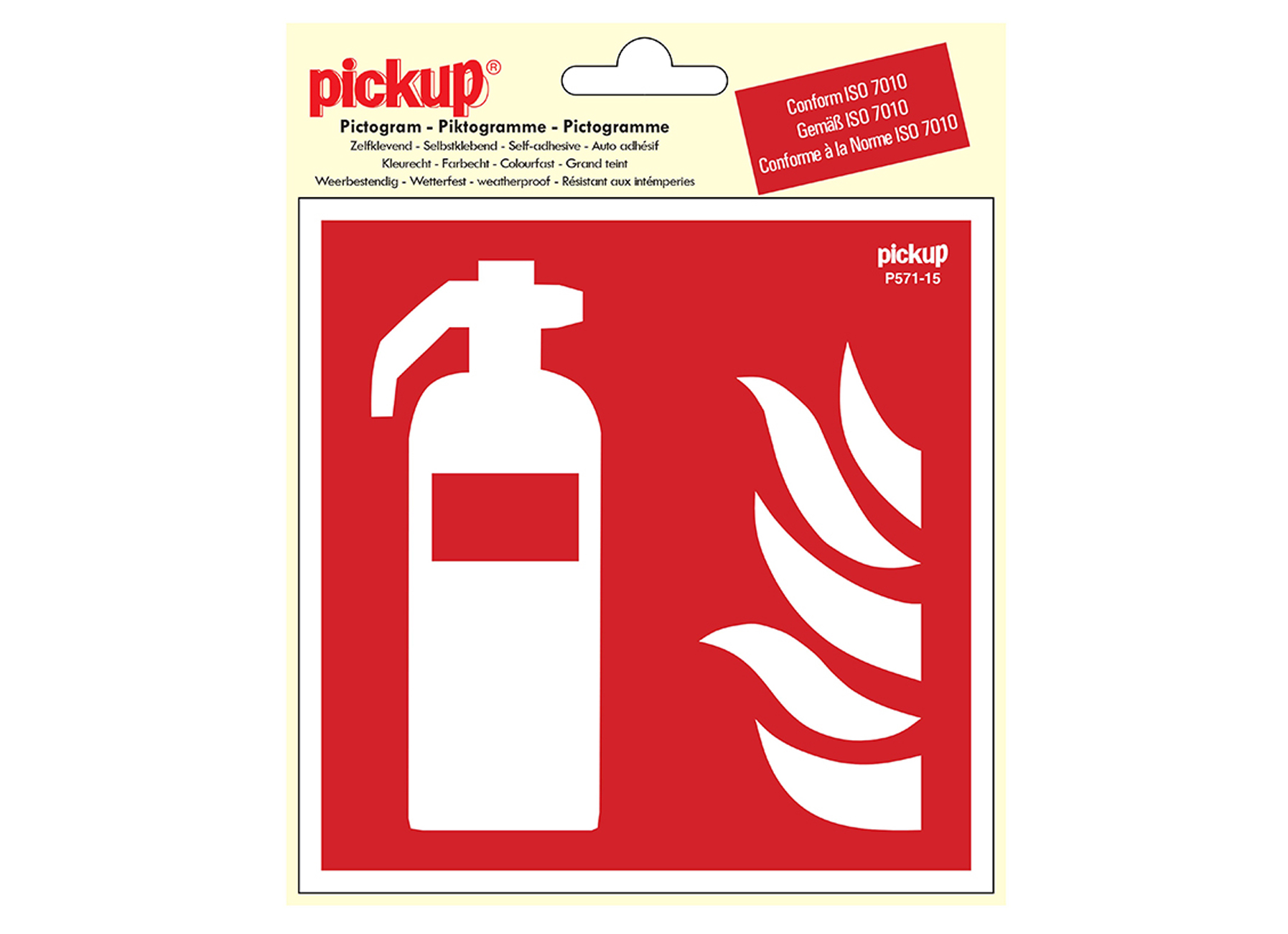 PICTOGRAM 15X15CM BRANDBLUSSER